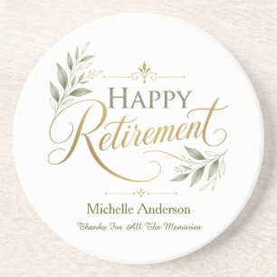 Thanks For All The Memories Personalized Name Coaster