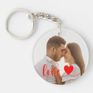 Thanks for Attending Couple Photo Wedding favor Keychain