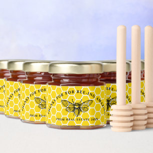Thanks for Bee-ing Amazing Client Appreciation Honey Jar Favors