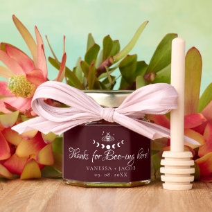 Thanks for bee-ing here Wedding Favor Honey Jar Favors