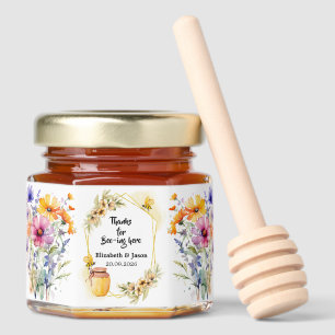 Thanks for Bee-ing Here Wedding Honey Jar Favors