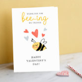 Meant to Bee Valentines Day Card | Zazzle