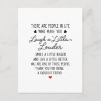 Thanks for being a fabulous friend