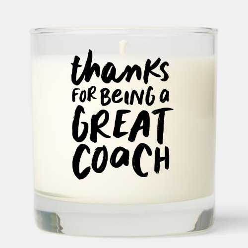 Thanks for being a great coach two photo thank you scented candle