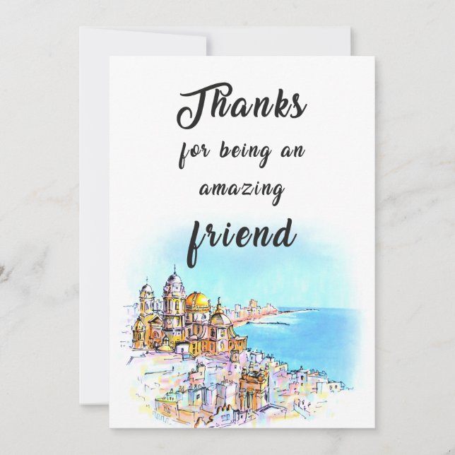 Thanks for Being an Amazing Friend Invitation (Front)