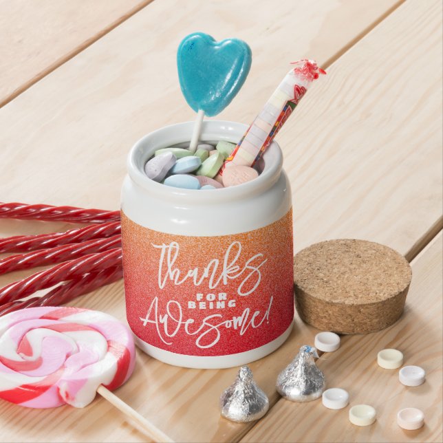 Thanks for Being Awesome! World Compliment Day Candy Jar (In Situ)