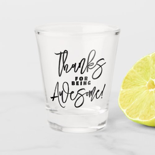 Thanks for Being Awesome World Compliment Day Shot Glass