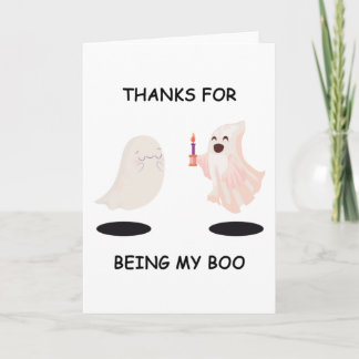 Thanks For Being My BOO Halloween Anniversary Card