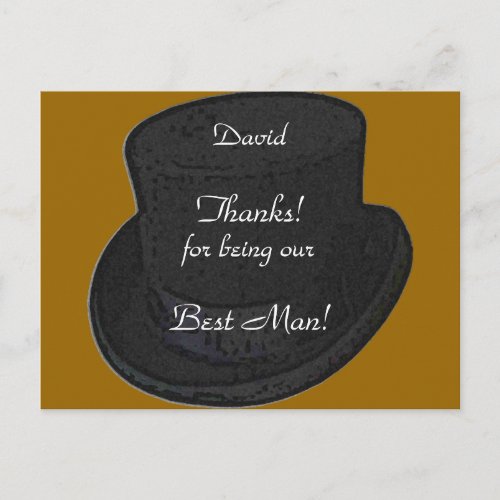 Thanks for Being Our Best Man Card Template