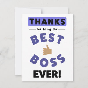 Thanks For Being The Best Boss Ever