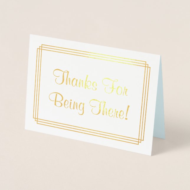 "Thanks For Being There!" Greeting Card (Front)