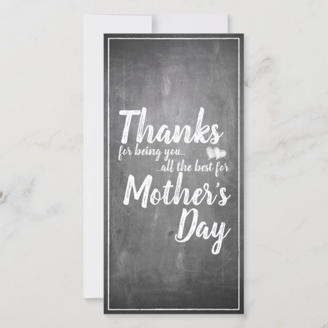 Thanks for being you! Mother's Day Chalkboard (Front)