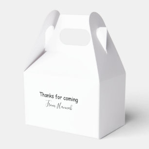 thanks for coming add name text message babyshower favor boxes