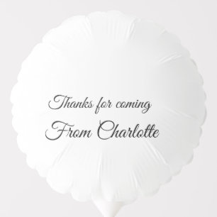 thanks for coming add name text message balloon