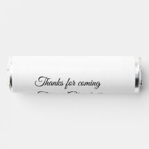 thanks for coming add name text message breath savers® mints