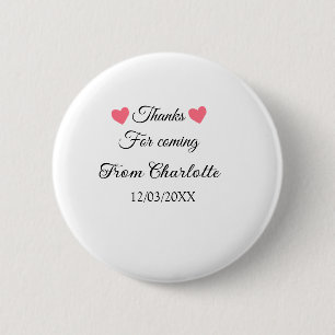 thanks for coming add name text message  button