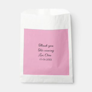 thanks for coming add name text message  favor bag