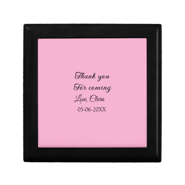 thanks for coming add name text message  gift box (Front)