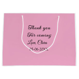 thanks for coming add name text message  large gift bag