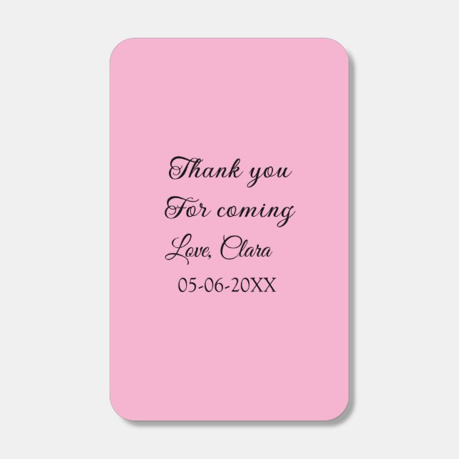 thanks for coming add name text message  matchboxes (Front)