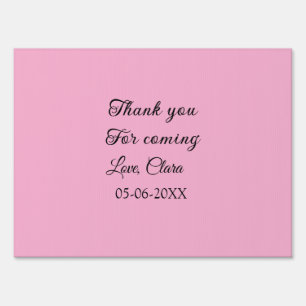 thanks for coming add name text message  sign