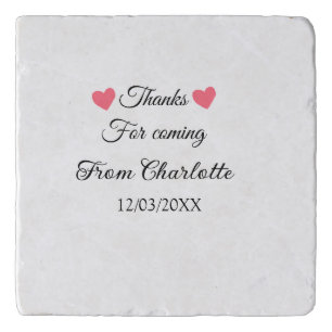 thanks for coming add name text message  trivet