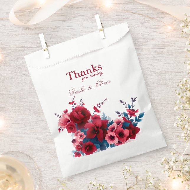 Thanks for coming and your name favor bag (Clipped)