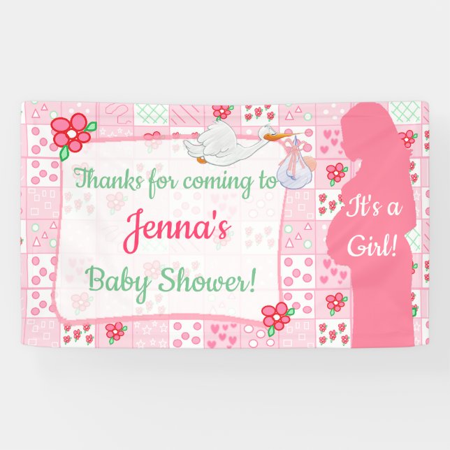 Thanks for Coming Baby Shower Banner (Horizontal)