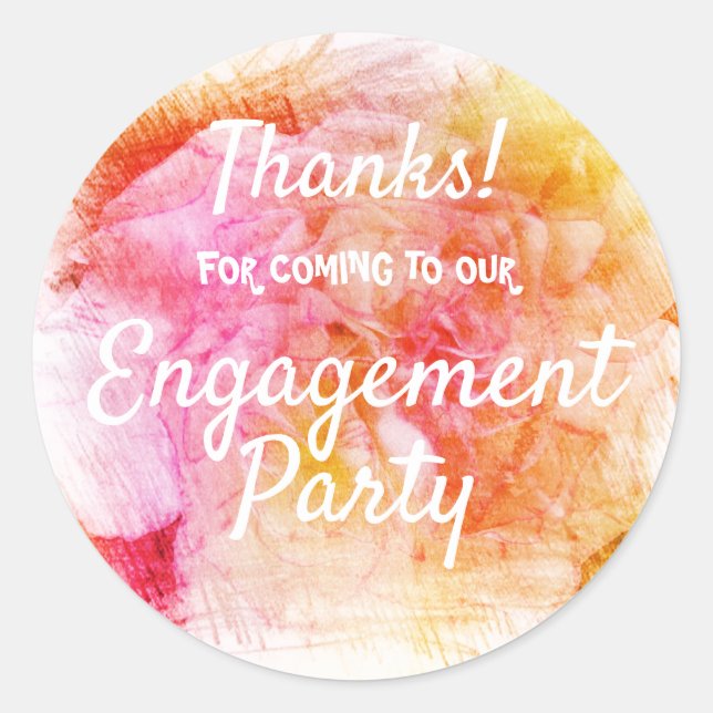 Thanks for coming classic round sticker (Front)