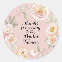 Thanks for coming to the Bridal Shower Sticker