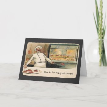 Thanks For Dinner Thank You Card by GoodThingsByGorge at Zazzle