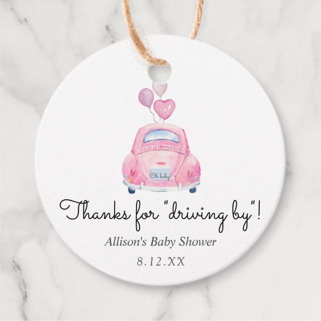 Thanks for Driving By Favor Tag (Front)