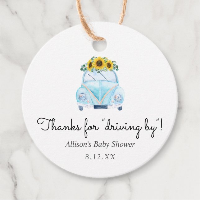 Thanks for Driving By Favor Tag (Front)