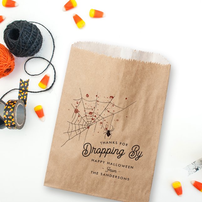 Thanks For Dropping By Halloween Party Favor Bag (Creator Uploaded)