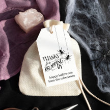 Thanks for Dropping By | Halloween Party Favor Tag