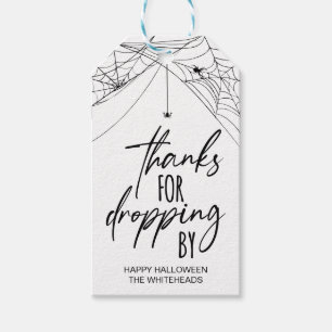 Thanks for Dropping by Halloween Party Gift Tags