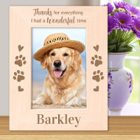Thanks For Everything Wooden Picture Pet Memorial