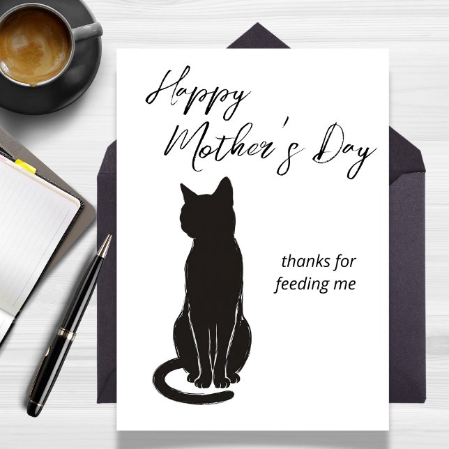 Thanks for Feeding Me from the Cat Mother's Day Card (Thanks for Feeding Me from the Cat Mother's Day Card)