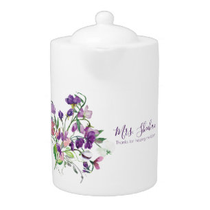 Thanks For Helping Me Bloom Tea Pot