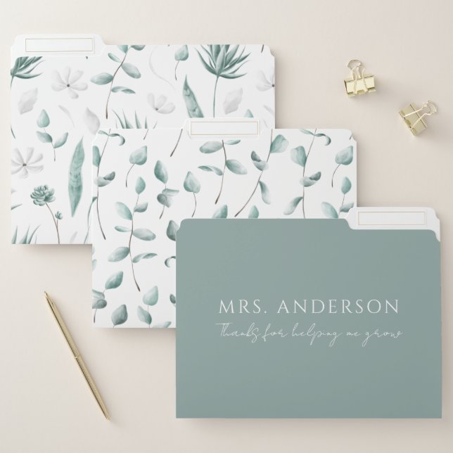 Thanks For Helping Me Grow File Folders (Set)