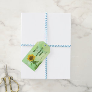 Thanks for helping me grow! gift tags