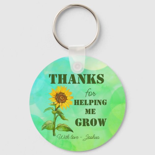 Thanks for helping me grow keychain