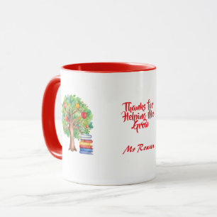 Thanks for Helping Me Grow,Personalized Teacher  Mug