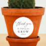 Thanks for Helping Me Grow Succulent Teacher Gift Classic Round Sticker