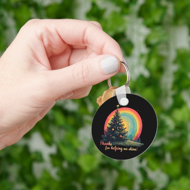  Thanks for Helping Me Shine Heartfelt Gratitude  Keychain (Hand)