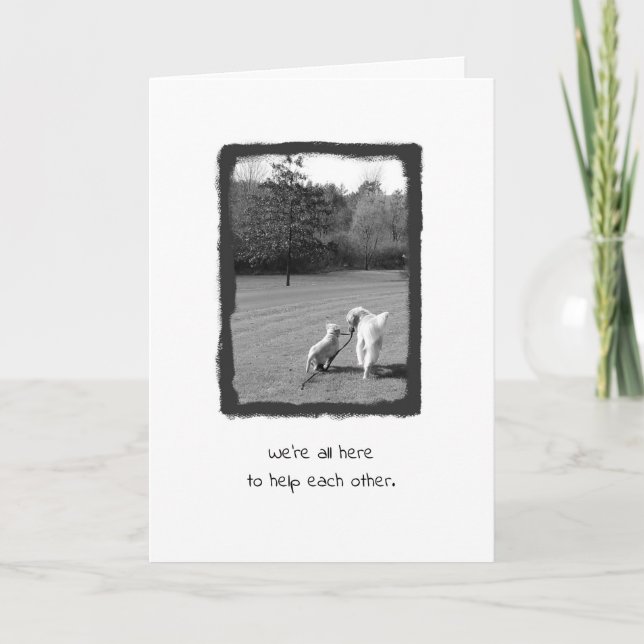 Thanks for helping me! thank you card (Front)