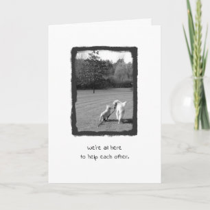 Thanks for helping me! thank you card