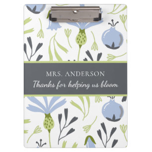 Thanks For Helping Us Bloom Clipboard