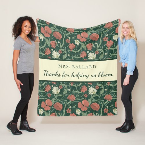 Thanks For Helping Us Bloom Fleece Blanket