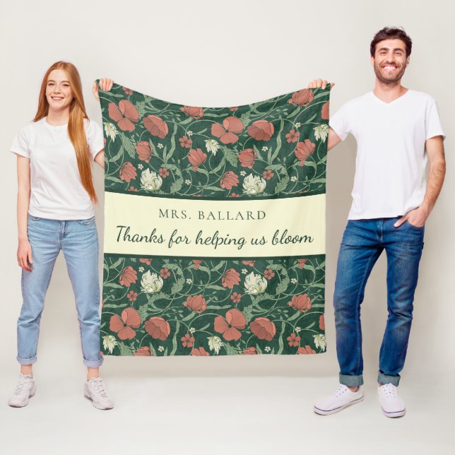 Thanks For Helping Us Bloom Fleece Blanket (In Situ)